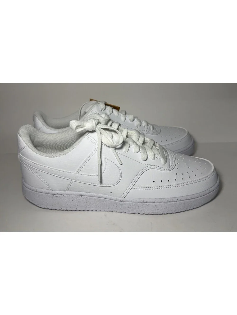 Nike Court Vision Low Next Nature White Sneakers Mens Size 8 DH2987-100